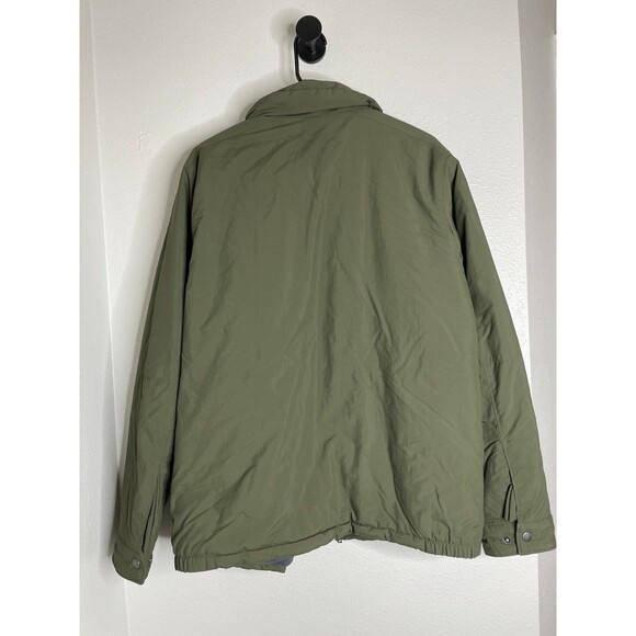 Columbia Men’s Olive Fleece Lined Winter Jacket Medium Warm Insulated Nylon Coat - Picture 3 of 6